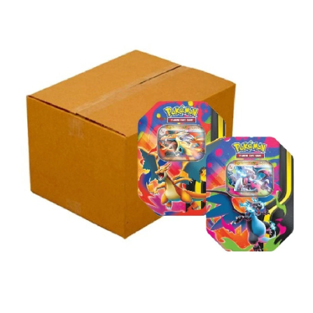 Mega Tin Charizard ex Tins Case Of 6 Sealed
