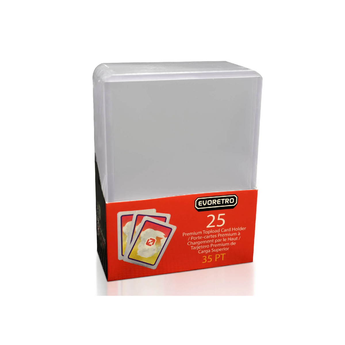 EVORETRO 3x4 Toploader, 25 pack